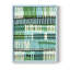 Motif bleu sarcelle II, reproduction encadrée - bois massif-100623360-100623361