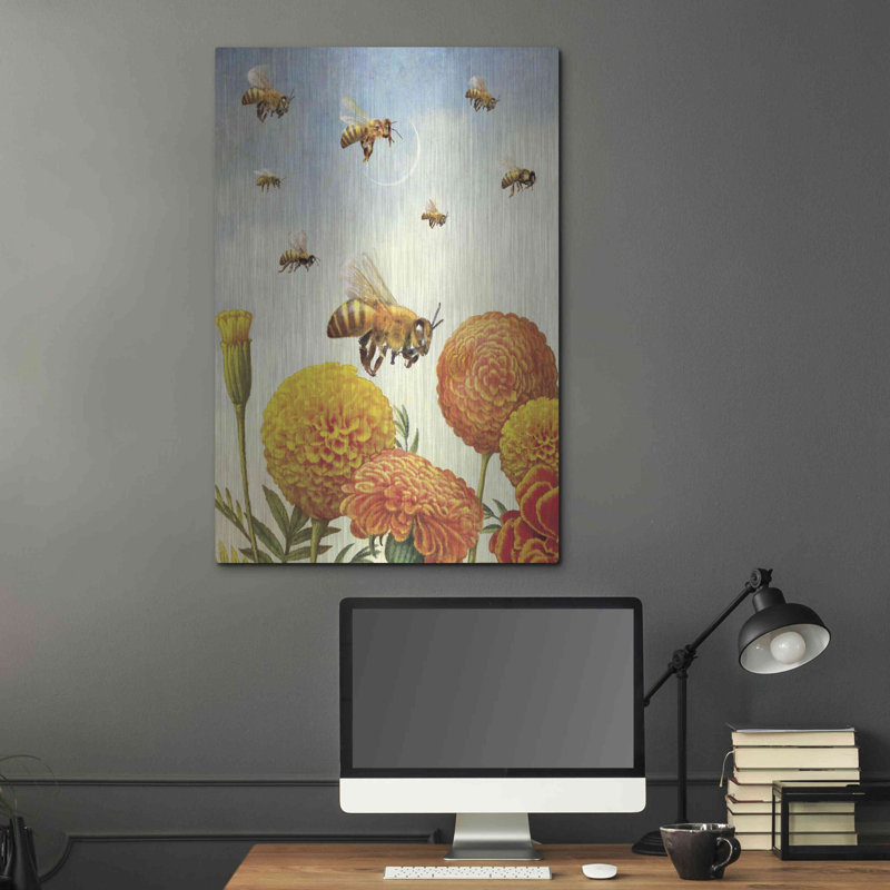 «8 Of Fire Bees» par Dan Craig, H 36 po x l 24 po