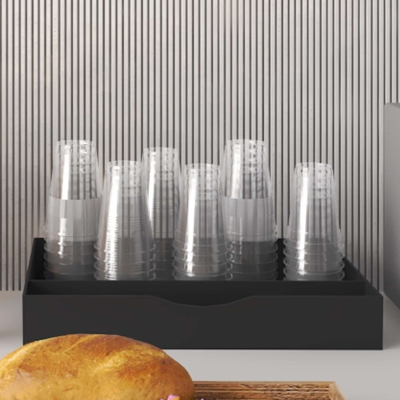 Paquet de 1000 gobelets en plastique jetables transparents de 10 oz
