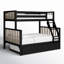 Brubaker Single Over Double Solid Wood Bunk Bed with Trundle Bed-566756986