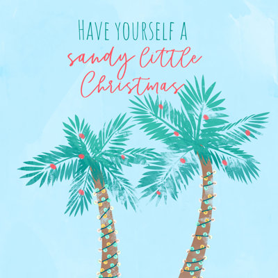 " Sandy Little Christmas Palms "