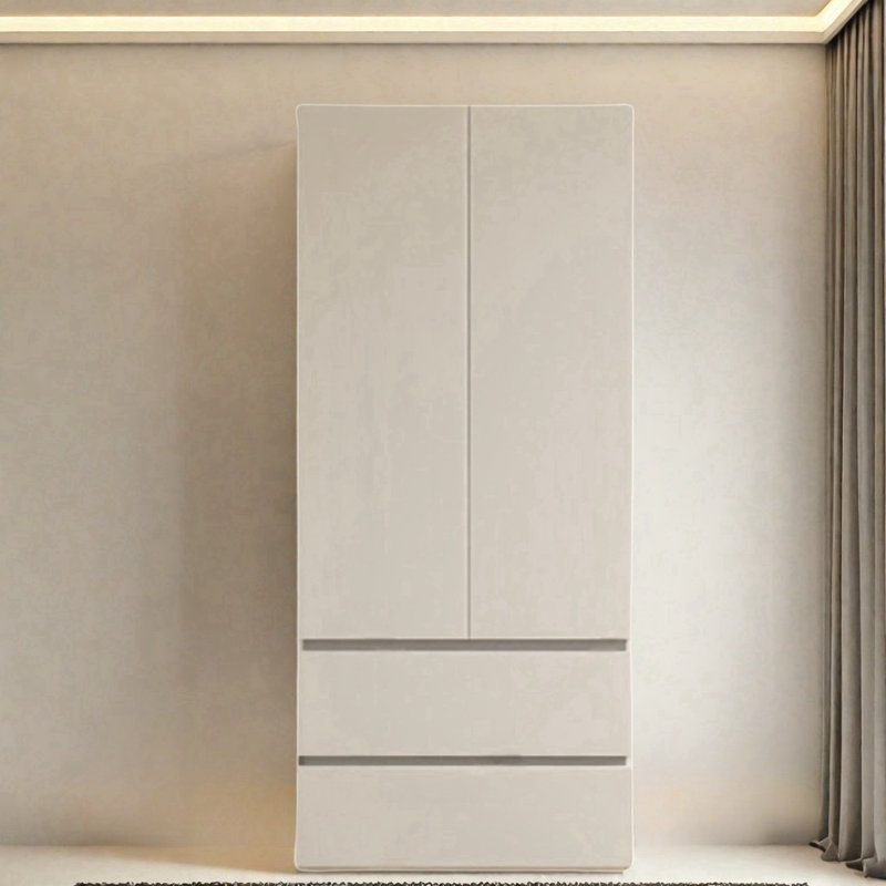 Garde-robe blanche simple et moderne