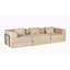 Canapé à compression, canapé-lit convertible au sol avec structure de forme fixe, canapé modulaire désossé, aucun assemblage requis, tissu chenille, pour la chambre du salon-2128234067