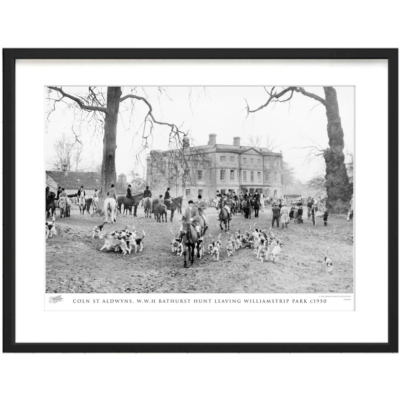 Coln St Aldwyns, W.W.H Bathurst Hunt Leaving Williamstrip Park C1950 by Francis Frith - Single Picture Frame Print
