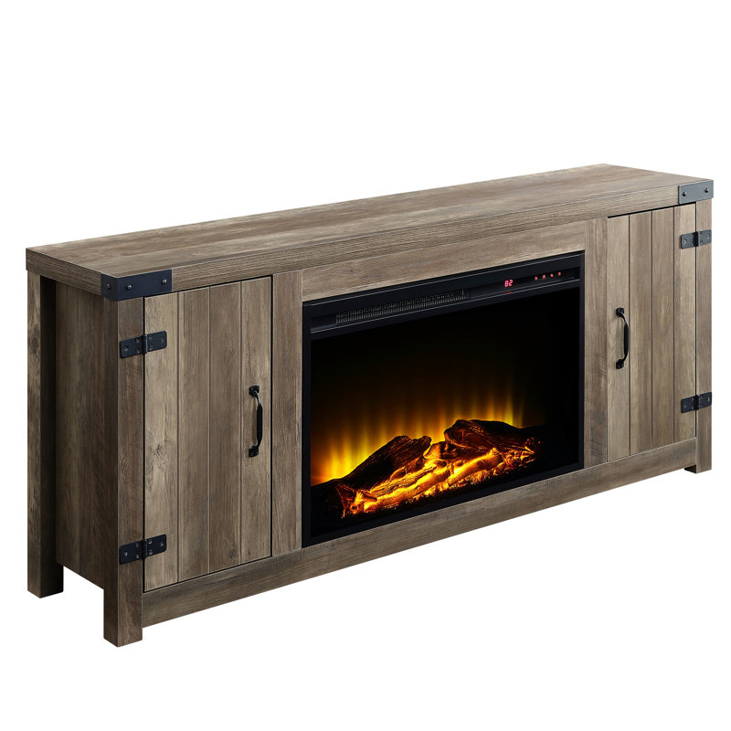 Rustic Oak Fireplace Tv Stand With Quality Storage And A Versatile Design Convenient Solutions