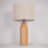 Modern Wood Table Lamp with Linen Shade