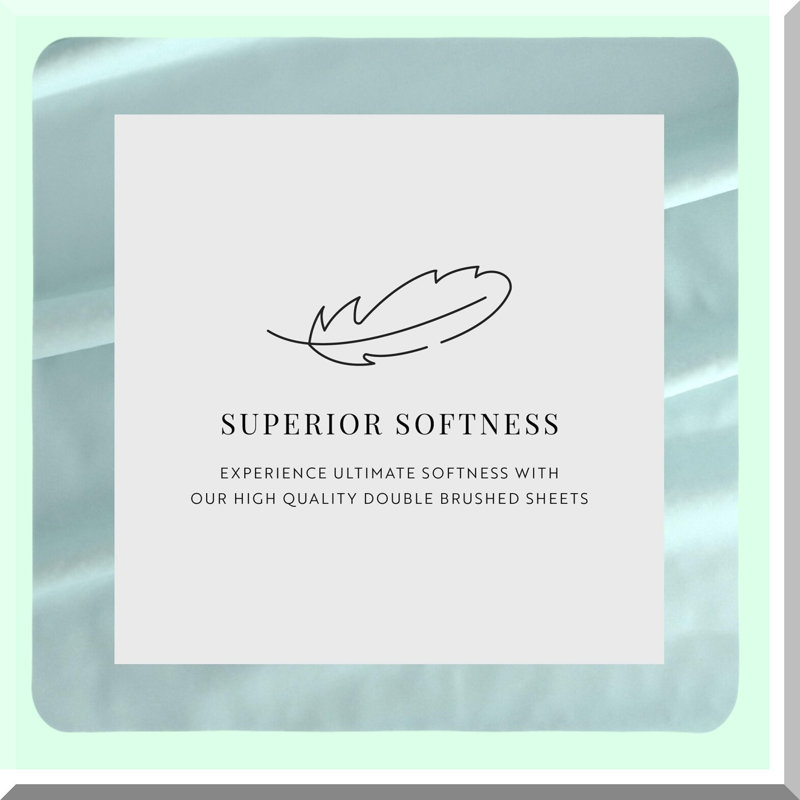 CoolDreams Aqua Queen Sheet Set - Soft & Cooling Bed Sheets for Queen Size Beds - Deep Pocket Fits 16" Thick Mattresses - 4 Piece Set for Better Sleep