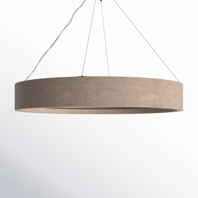 Lottie Single Light Wood Dimmable LED Chandelier