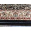 Tapis noir à motif floral-16355555