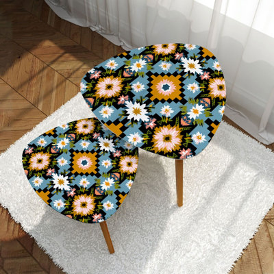 Ensemble de 2 tables gigognes Triangle Nesting