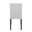 8032 Table noire et (4) chaises argentées