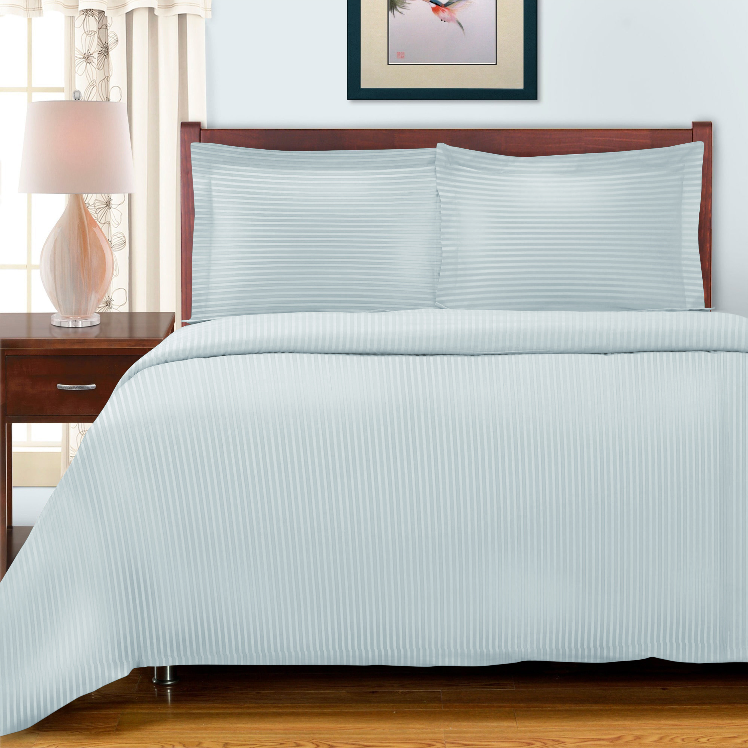 Parure De Lit Nicole Miller Belgarum – 3 Pièces – 100% Coton Satin – Taille Queen