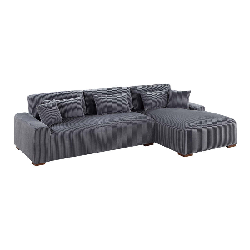 2-Piece Sectional Set XL, Gray