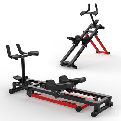 3-In-1 Spine Twist Stretcher & Stair Stepper & Waist Trainer, Adjustable Back Stretcher Machine For Lower Back Exercise, Core Activation & Full-Body Workout