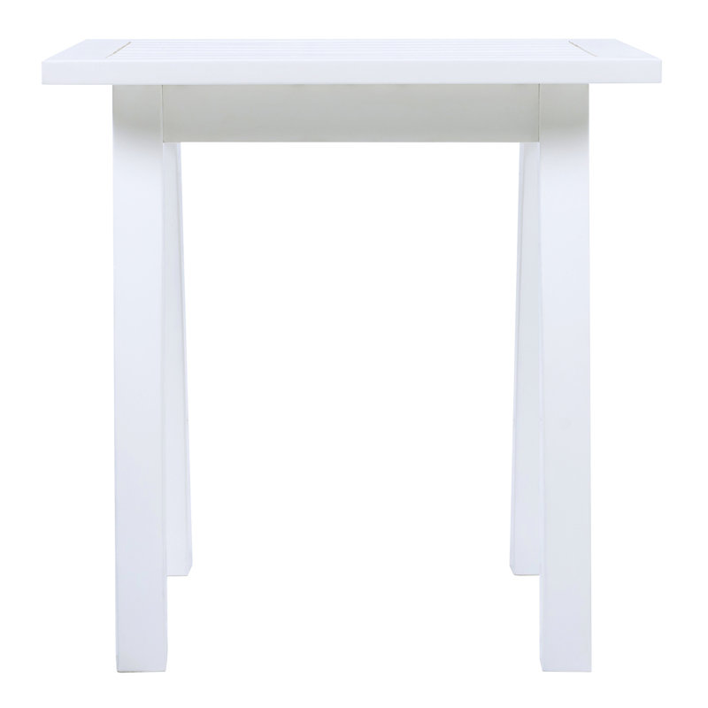 White Pu Weather - End Table, 19X15x18.72 Inches, Wood, Good For Living Room Decor Table Made Of 19X15 Inch Surface Charging And Display