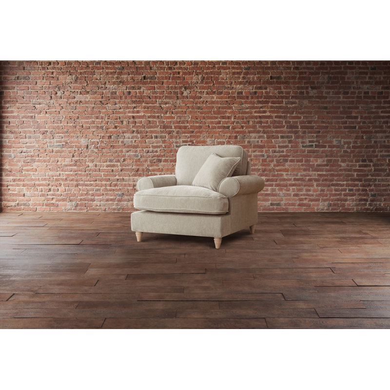 Longfellow Upholstered Armchair, Putty