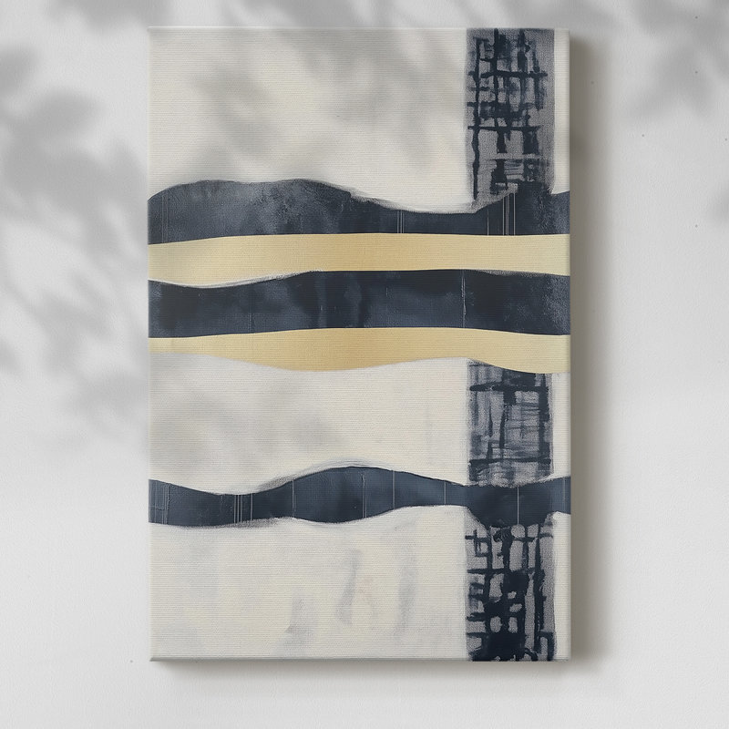 Série ABSTRACT DCCDXCVI - Toile tendue avec châssis Premium - Prêt à être accroché, H 36 po x l 24 po