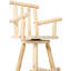 Rustic Bar Stool - Fir Wood Construction-583867440
