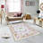 Stylish Hall Carpet (3.3 x 6.6 ft), 100% Polyester, 0.3 in Pile Height | Antibacterial, Non-Slip PVC Felt Dot Underside | Machine Washable, 3D Digital Print, Durable & Easy to Clean | Perfect for Entryway & Living Areas-2064186264
