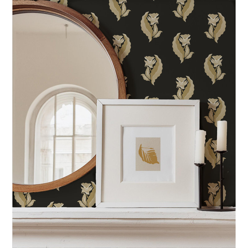 Morning Glory - Shadowed Hay Botanical Wallpaper