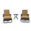 Chaise longue simple 86,5 po avec coussins et table