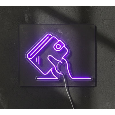  | Pouring Paint Can Neon Sign | Crafted with Energy-efficient LED Neon Tubes That Emit a Bright, Consistent Glow for Over 50,000 Hours Without Fading or Flickering | 18x25 | Blue