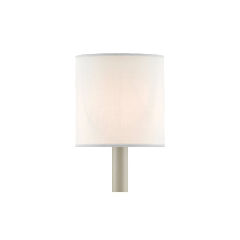 Abat-jour lustre en coton blanc, H 5 po x l 5 po x P 5 po