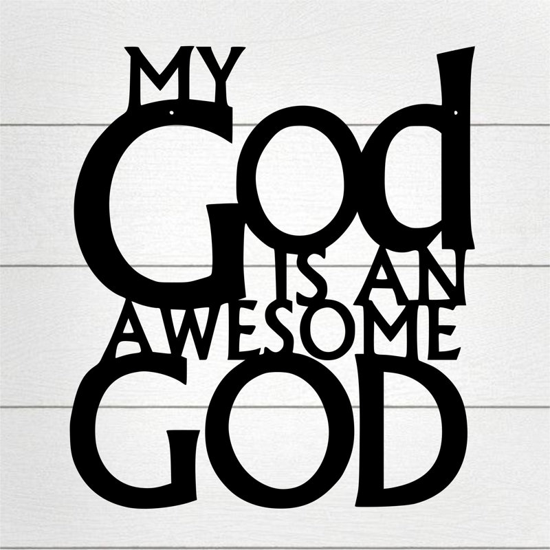 Aldershot Handmade Religious & Spiritual Wall Decor on Metal, Black Powder Coating