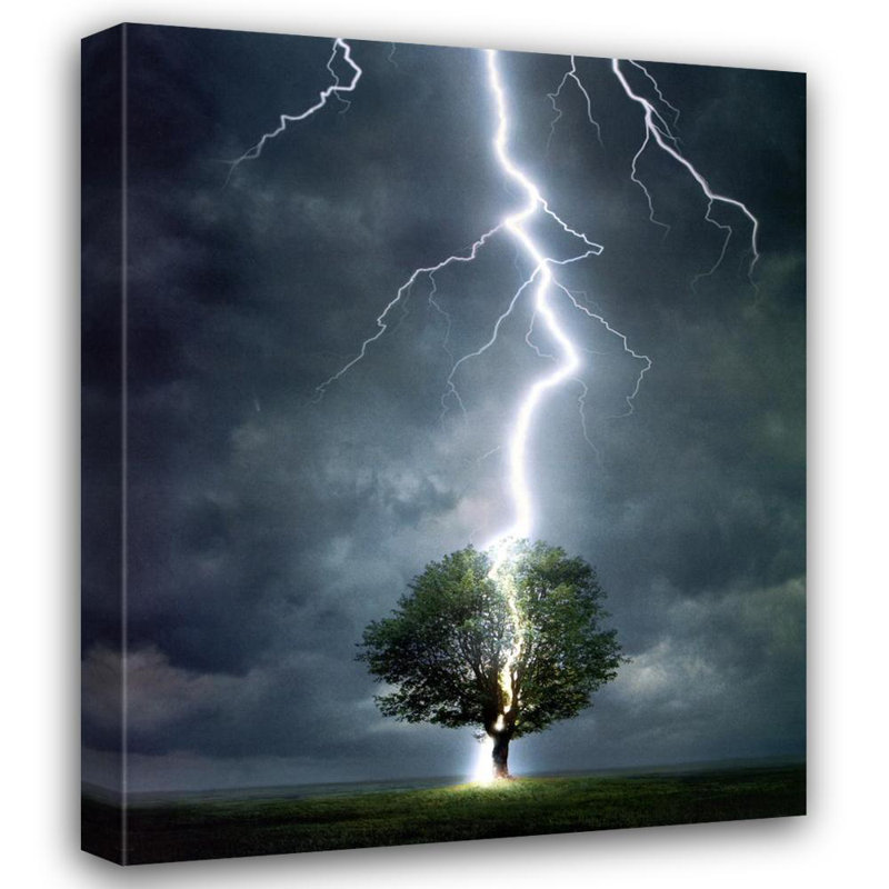 Lightning, 35" H x 28" W