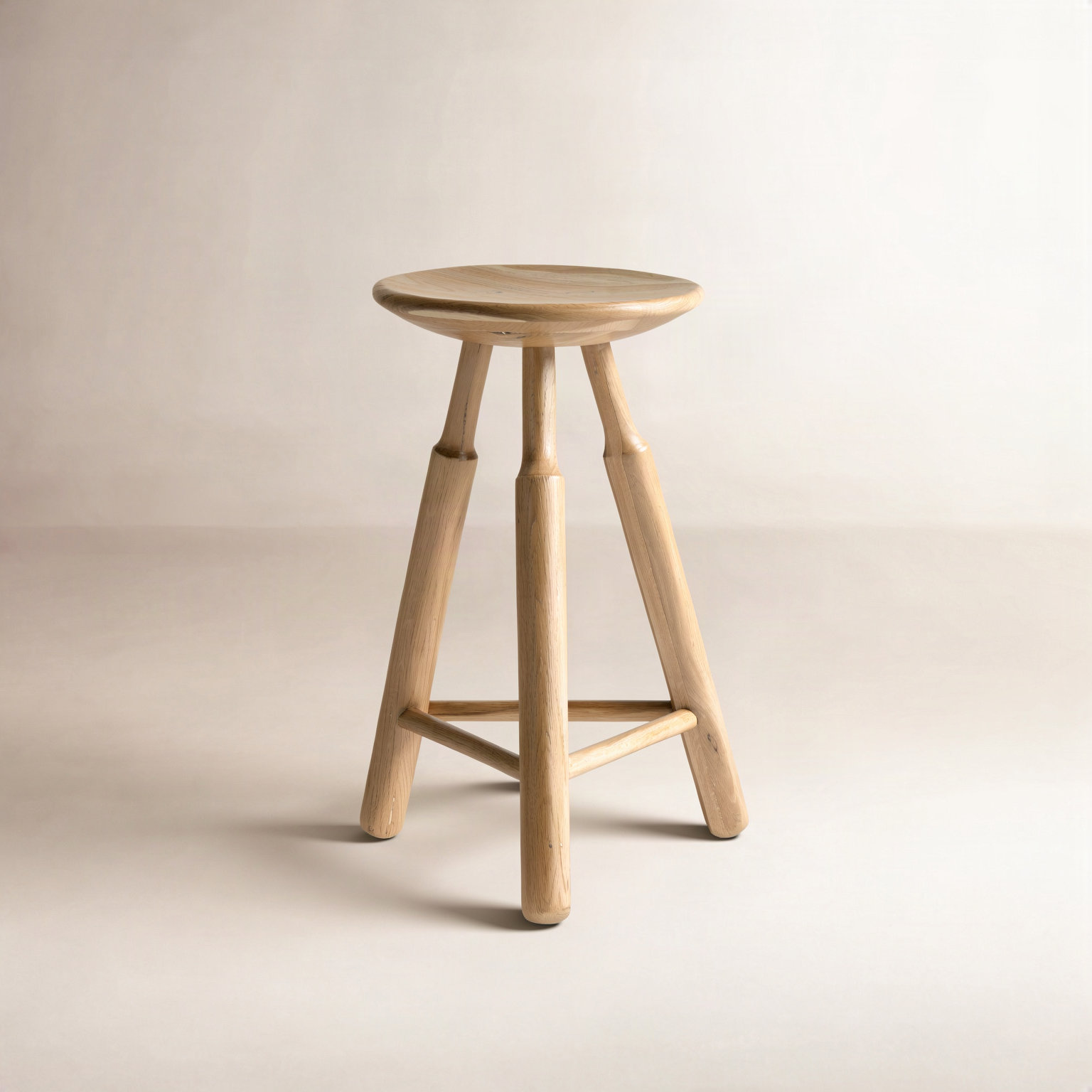 Finial 24" Bar Stool, Natural