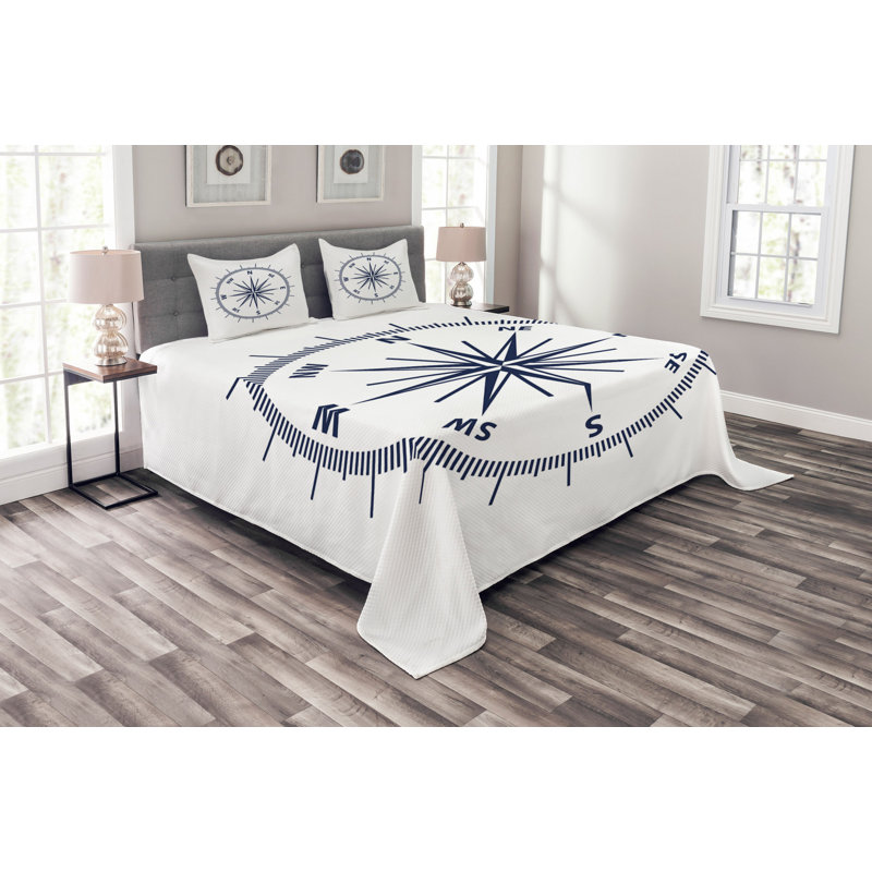 Hillary White Microfibre Bedspread, 220 x 264 cm