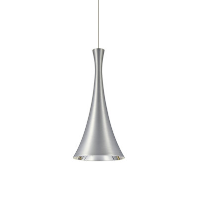 1 - Light Satin Nickel Single Pendant