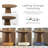 Astromeritis 29"W Round Pedestal Coffee Table-1642925521-1642925523
