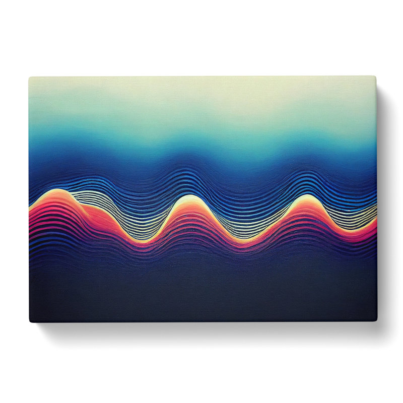 Electronic Audio Soundwave Vol.2 Abstract - Wrapped Canvas, 35cm H x 50cm W x 3cm D