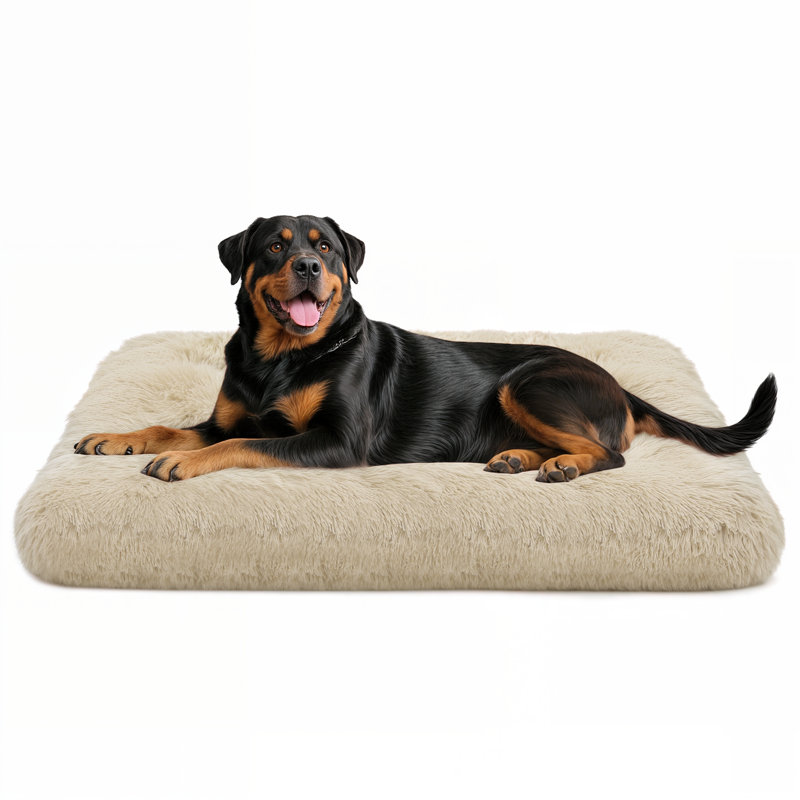 Coussin de siège pour animal de compagnie, Beige, Grand (H 5 po x l 39 po x P 29 po)
