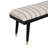 Conlan Upholstered Black and Cream Bench