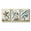 Pastel Birds IV - Toile tendue avec châssis sur mesure - 3 pièces-186758967
