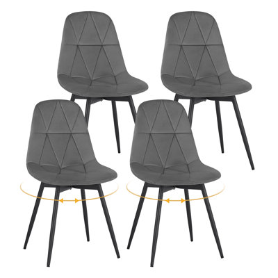 47cm H Velvet Upholstered Side Chair