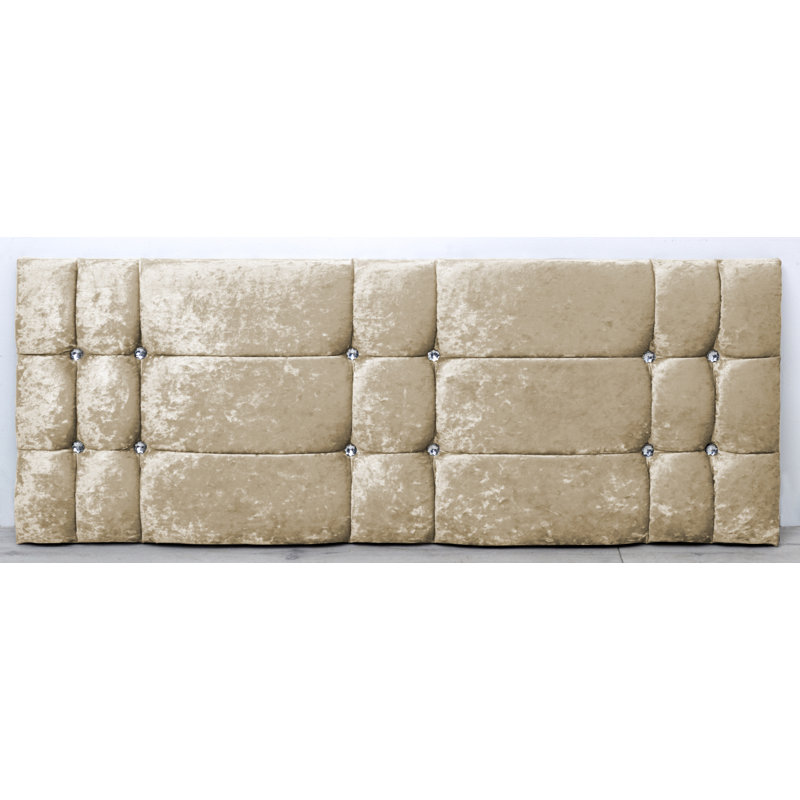 Velasco Upholstered Headboard, Small Double (4'), Cream