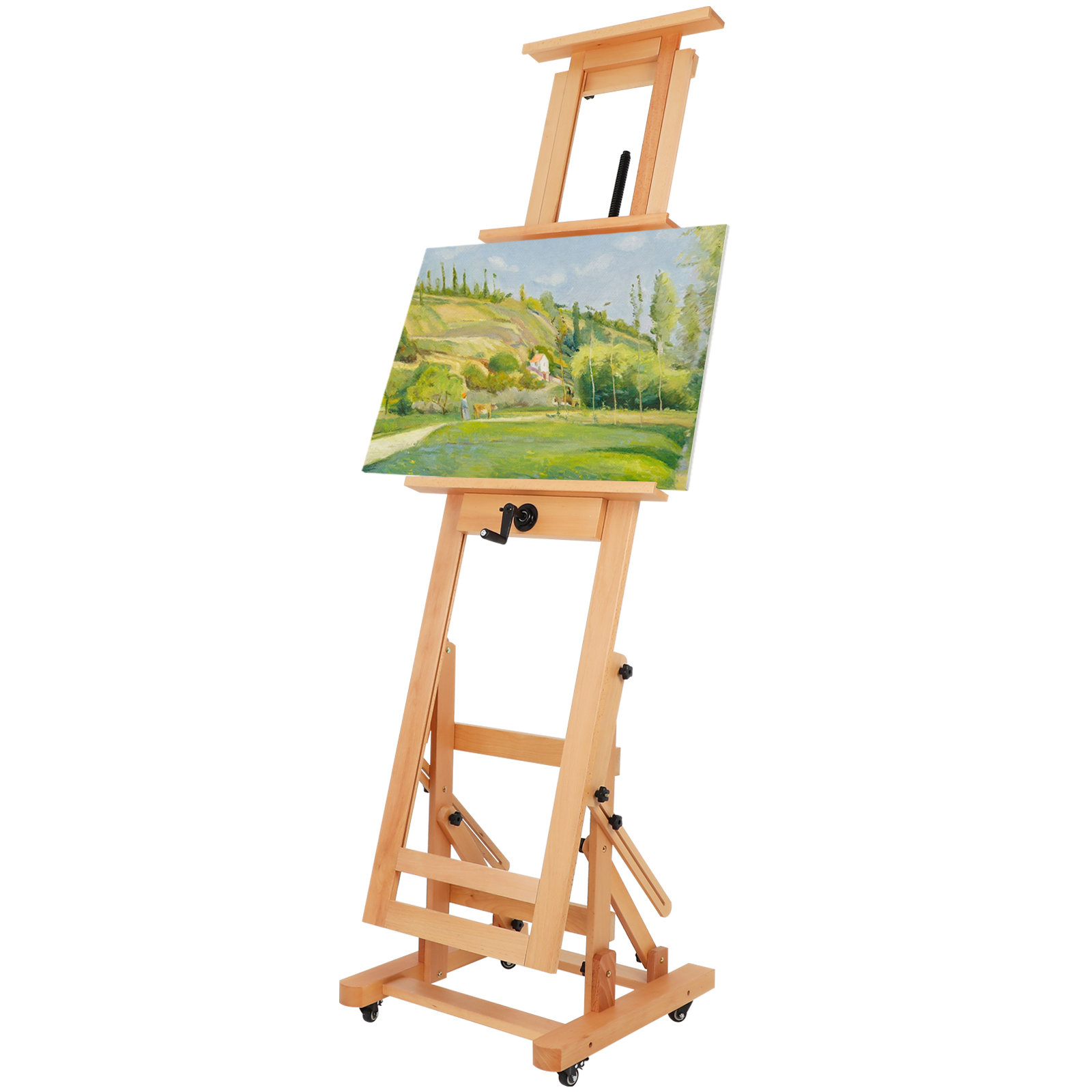 Hokku Designs Heavy-Duty H Frame Easel, Hold 1 Or 2 Canvas Up To 78 ...