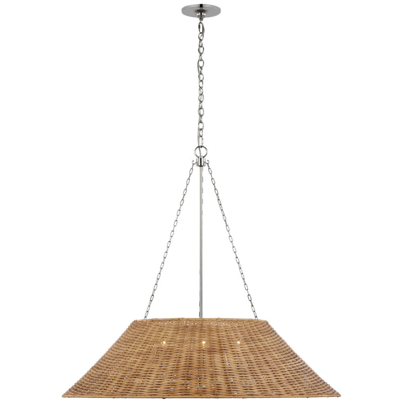 Corinne 3 - Light Pendant, Polished Nickel, Brown