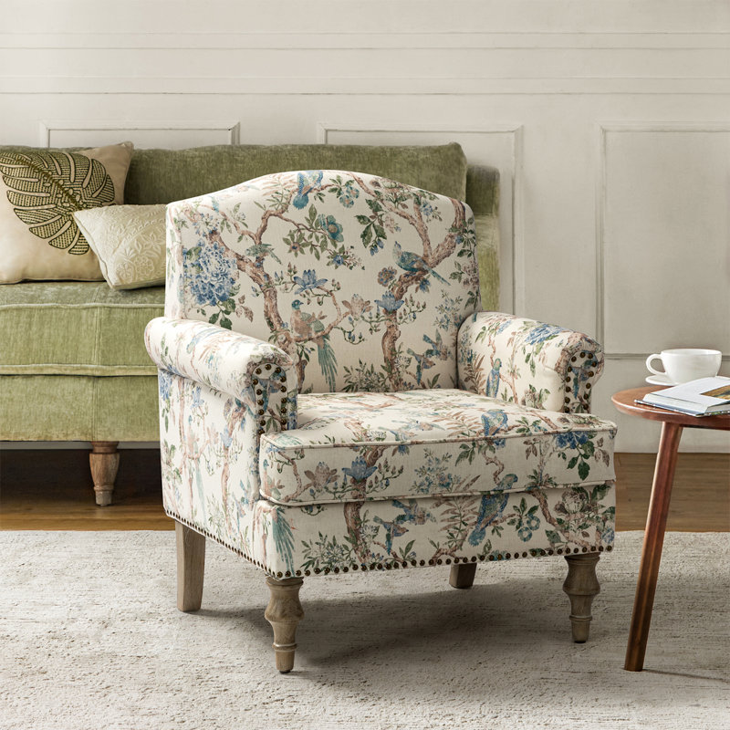 Fauteuil rembourré 30 po Mooresville, Polyester oiseau