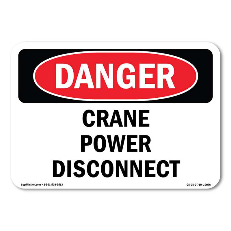 Décalcomanie Crane Power Disconnect 7 po x 5 po