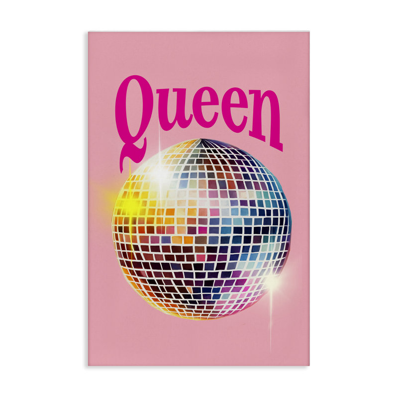 «Sparkling Disco Queen», art mural sur toile par Elizabeth Medley, H 30 po x l 20 po