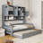 Wooden Daybed With Trundle, And All-In-One Cabinet And Shelf-1320620534-1320620532