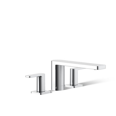 Parallel Two-Handle Deck-Mount Bath Faucet