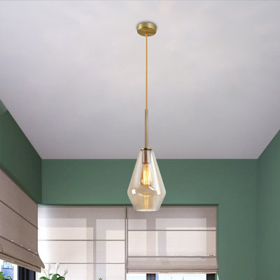 Blye 1 - Light Gold Single Pendant