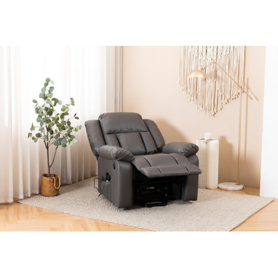 Fauteuil inclinable électrique de massage, fauteuil inclinable en cuir PU