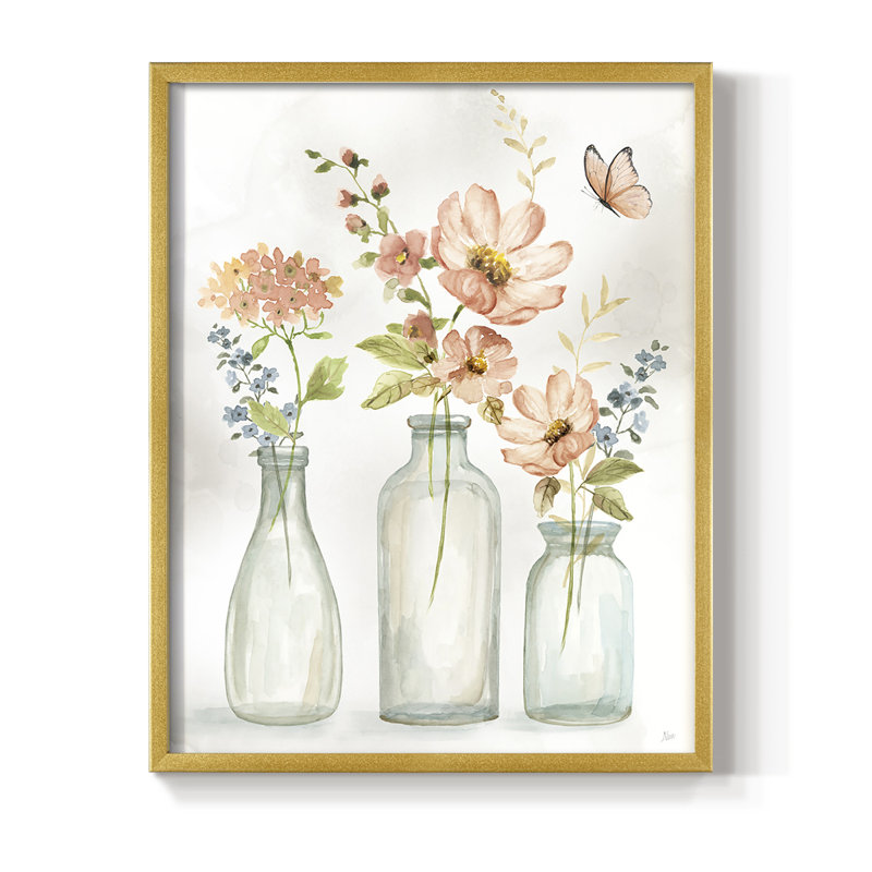 Summer Trio II Framed Print - Solid Wood