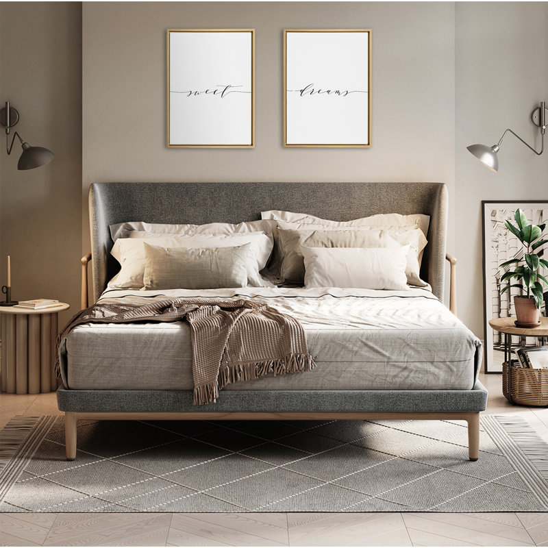 «Sweet Dreams» par Maggie Price of Hunt and Gather Goods, ensemble d'art mural sur toile encadrée